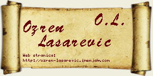Ozren Lašarević vizit kartica